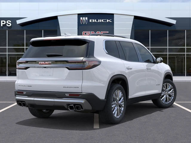 2026 GMC Acadia Elevation, bílá, 10 km, dovoz Kanada — foto 4 z 20