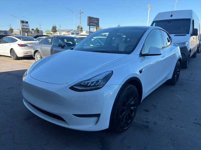 2021 Tesla Model Y Long Range, bílá, 213 054 km, dovoz Kanada — foto 3 z 5