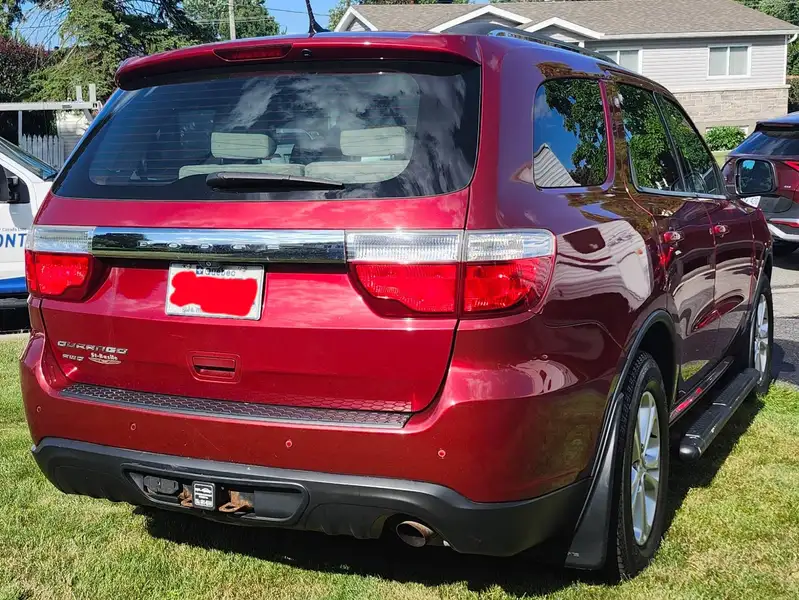 2013 Dodge Durango SXT, červená, 182 000 km, dovoz Kanada — foto 4 z 12