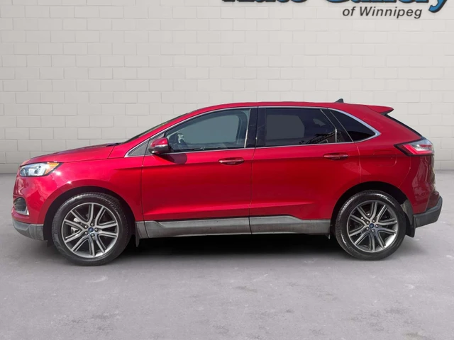 2021 Ford Edge Titanium, červená, 54 622 km, dovoz Kanada — foto 2 z 20