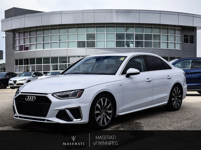 2024 Audi A4 Progressiv, bílá, 35 142 km, dovoz Kanada — foto 1