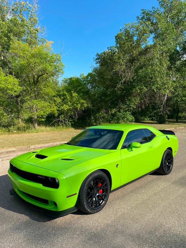 2015 Dodge Challenger SRT HELLCAT, zelená, 35 000 km, dovoz Kanada — foto 2 z 5