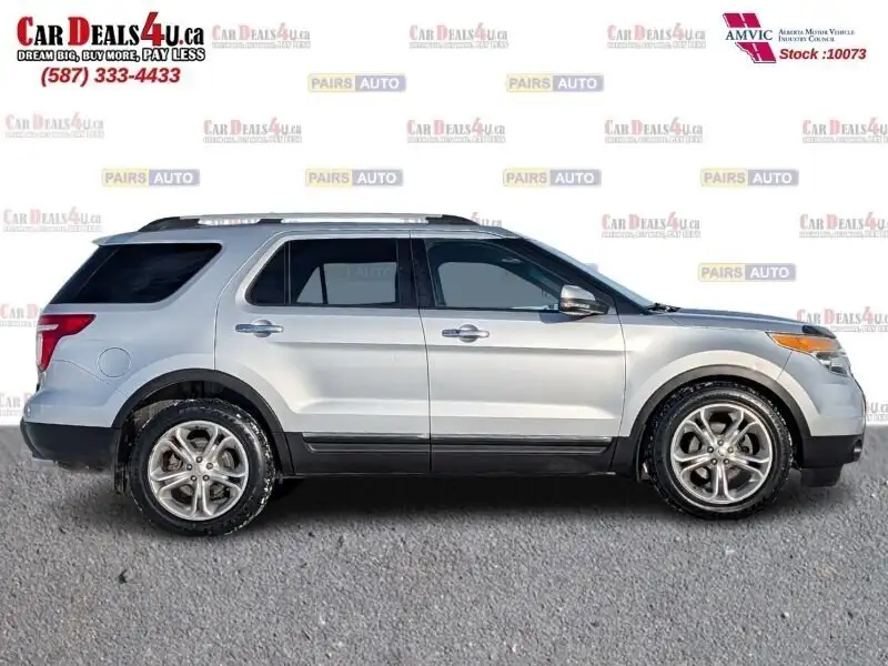 2013 Ford Explorer Limited, stříbrná, 172 837 km, dovoz Kanada — foto 4 z 12