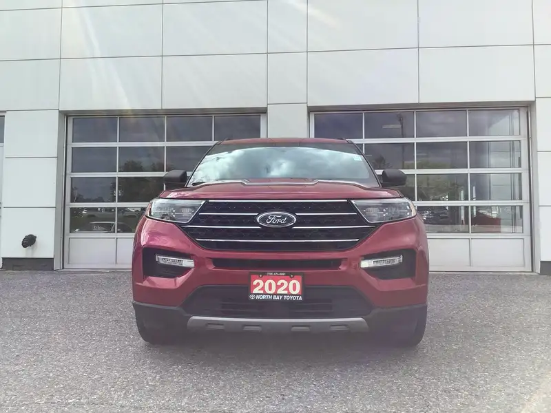 2020 Ford Explorer XLT, červená, 75 920 km, dovoz Kanada — foto 3 z 12