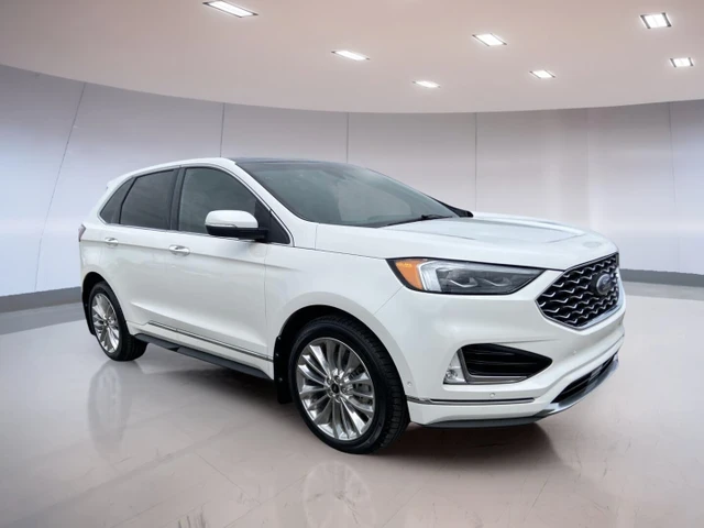 2020 Ford Edge Titanium, bílá, 137 329 km, dovoz Kanada — foto 3 z 20