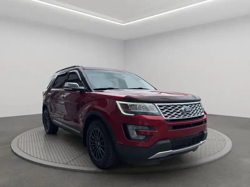 2017 Ford Explorer Platinum, červená, 223 335 km, dovoz Kanada — foto 7 z 12