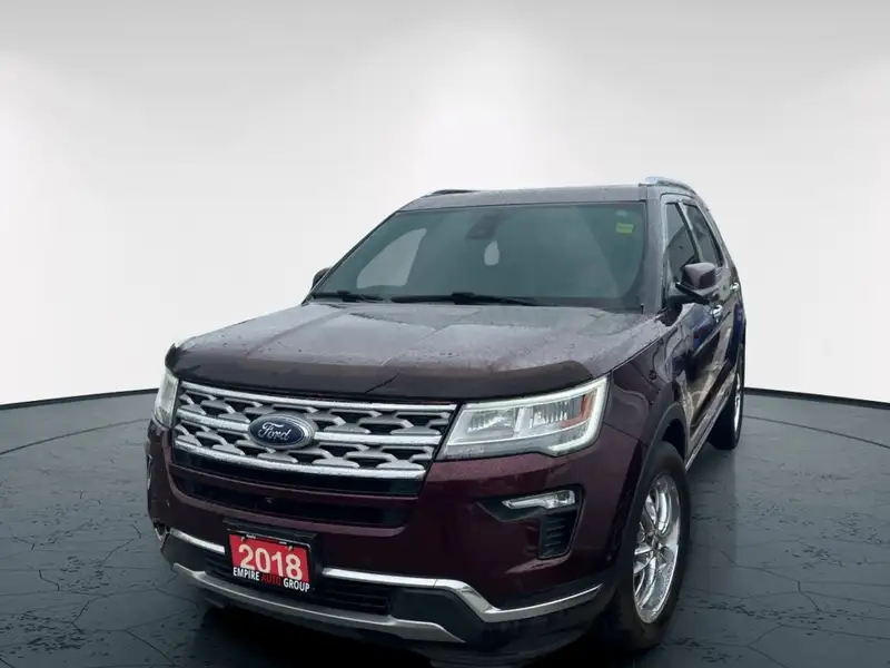 2018 Ford Explorer LIMITED, červená, 142 927 km, dovoz Kanada — foto 3 z 12