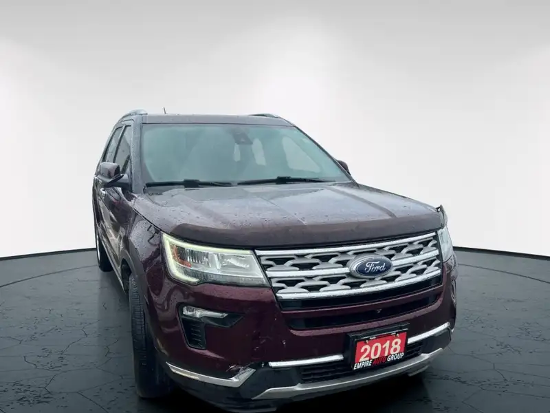 2018 Ford Explorer LIMITED, červená, 142 927 km, dovoz Kanada — foto 4 z 12