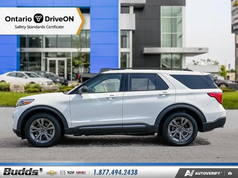 2021 Ford Explorer, bílá, 109 144 km, dovoz Kanada — foto 2 z 12