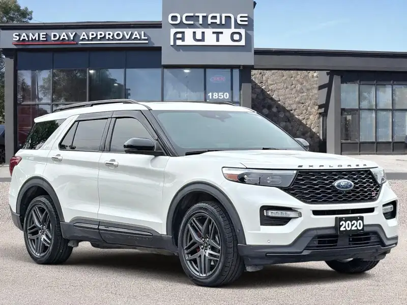 2020 Ford Explorer ST, bílá, 141 656 km, dovoz Kanada — foto 3 z 12
