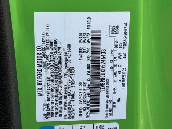 2013 Ford, dovoz USA — foto 8 z 8