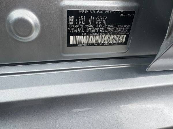 2012 Subaru, dovoz USA — foto 11 z 12