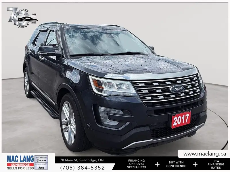 2017 Ford Explorer Limited, šedá, 106 216 km, dovoz Kanada — foto 3 z 12
