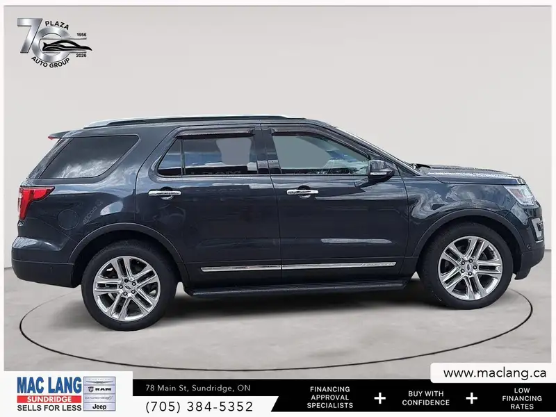 2017 Ford Explorer Limited, šedá, 106 216 km, dovoz Kanada — foto 4 z 12