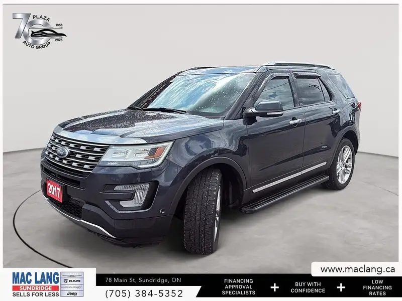 2017 Ford Explorer Limited, šedá, 106 216 km, dovoz Kanada — foto 9 z 12