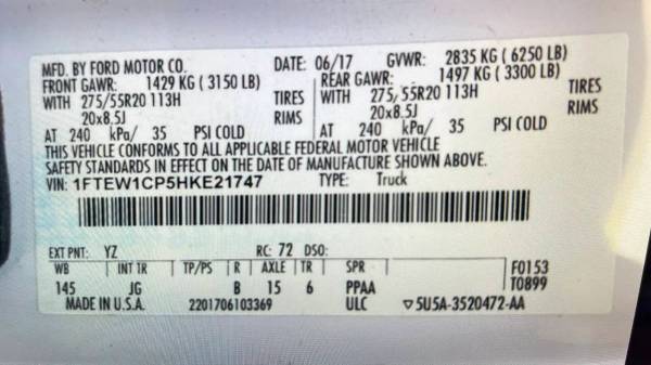 2017 Ford, dovoz USA — foto 12 z 12