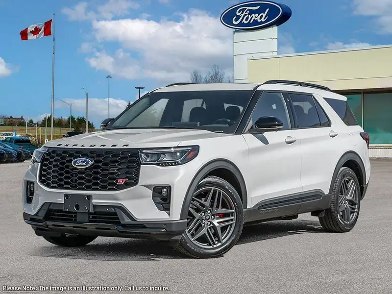 2027 Ford Explorer ST, bílá, 1 km, dovoz Kanada — foto 2 z 12