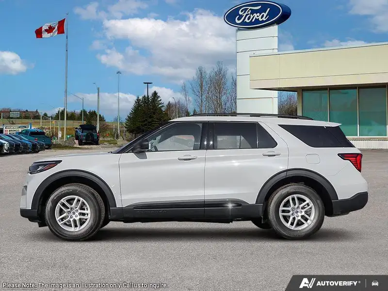 2027 Ford Explorer Active w/200A Pkg, bílá, 0 km, dovoz Kanada — foto 4 z 12