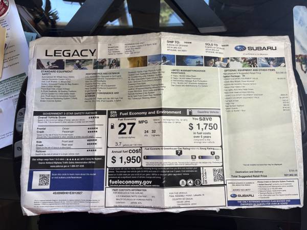 2014 Subaru, dovoz USA — foto 5 z 12