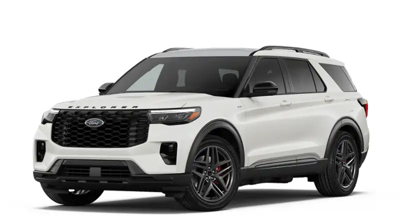 2026 Ford Explorer ST-Line, bílá, 1 620 km, dovoz Kanada — foto 2 z 8