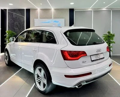 2014 Audi Q7, bílá, 97 000 km, dovoz SAE — foto 3 z 16