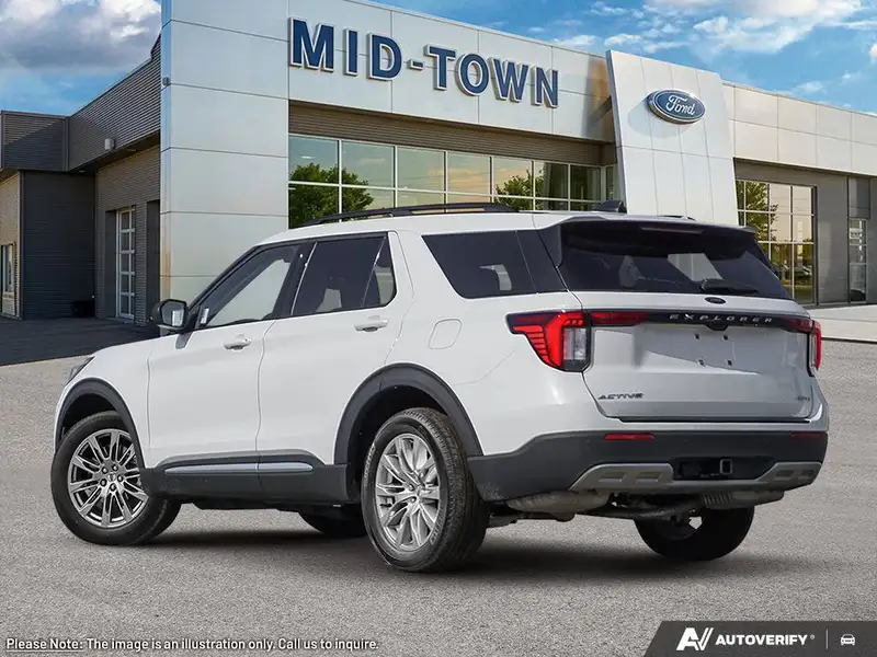 2026 Ford Explorer Active w/200A Pkg, bílá, 20 km, dovoz Kanada — foto 4 z 12