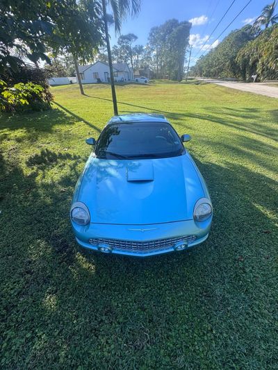 2002 Ford Thunderbird, modrá, 80 467 km, dovoz SAE — foto 11 z 16