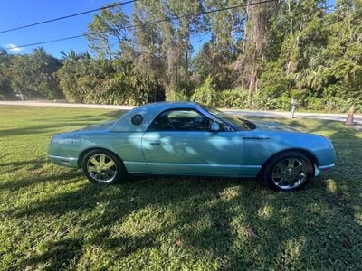 2002 Ford Thunderbird, modrá, 80 467 km, dovoz SAE — foto 3 z 16