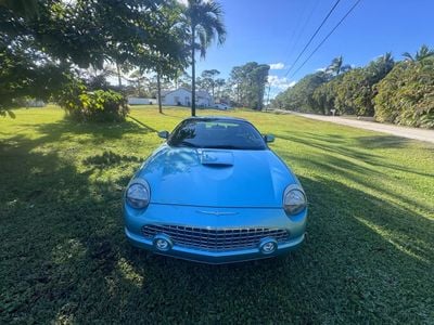 2002 Ford Thunderbird, modrá, 80 467 km, dovoz SAE — foto 5 z 16