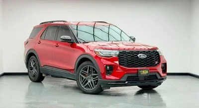 2025 Ford Explorer ST, červená, 19 020 km, dovoz SAE — foto 3 z 16