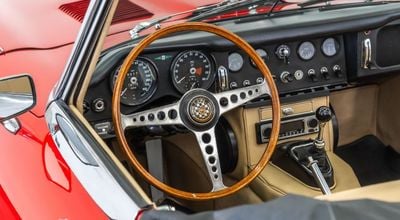 1967 Jaguar E-TYPE, červená, 80 105 km, dovoz SAE — foto 7 z 16