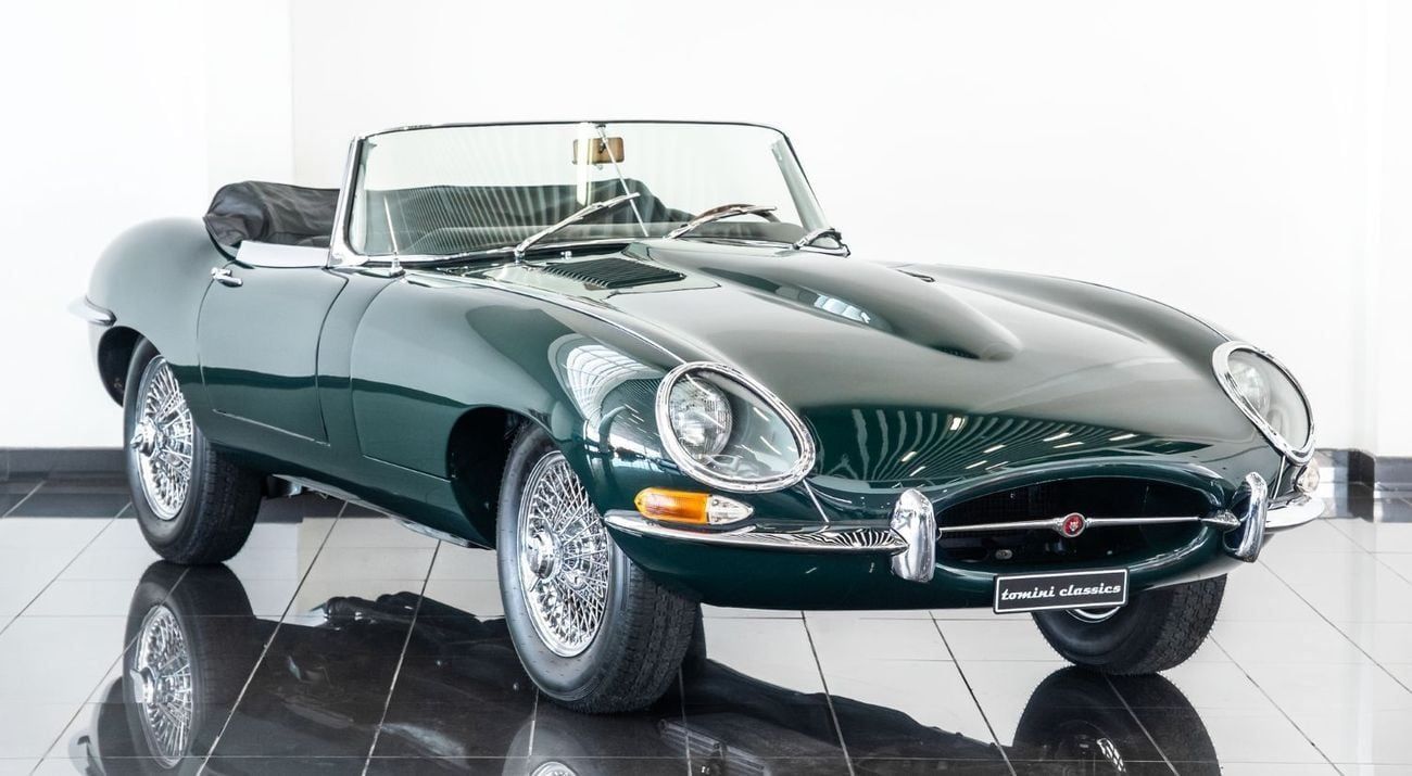 1967 Jaguar E-TYPE, zelená, 89 500 km, dovoz SAE — foto 1 z 16 1967 Jaguar E-TYPE, zelená, 89 500 km, dovoz SAE — foto 1 z 16
