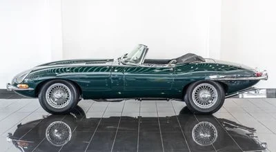 1967 Jaguar E-TYPE, zelená, 89 500 km, dovoz SAE — foto 6 z 16