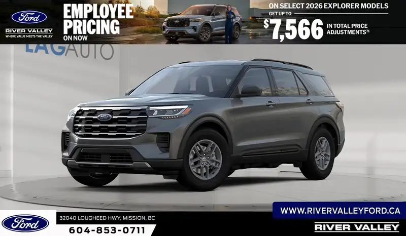 2027 Ford Explorer Active, šedá, 0 km, dovoz Kanada — foto 1