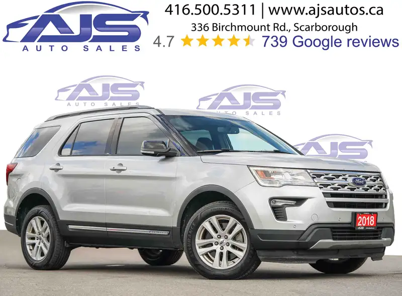 2018 Ford Explorer XLT, stříbrná, 153 923 km, dovoz Kanada — foto 2 z 12