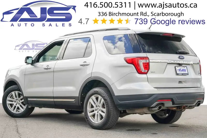 2018 Ford Explorer XLT, stříbrná, 153 923 km, dovoz Kanada — foto 4 z 12