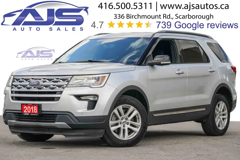 2018 Ford Explorer XLT, stříbrná, 153 923 km, dovoz Kanada — foto 5 z 12