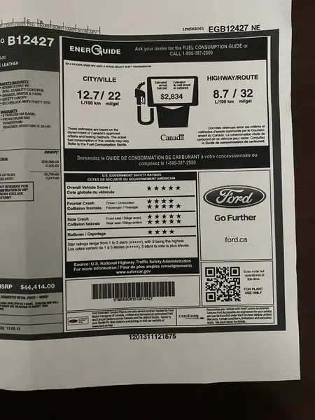 2014 Ford Explorer XLT, zelená, 207 221 km, dovoz Kanada — foto 10 z 12