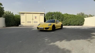 2012 Porsche 911, žlutá, 77 240 km, dovoz SAE — foto 4 z 14