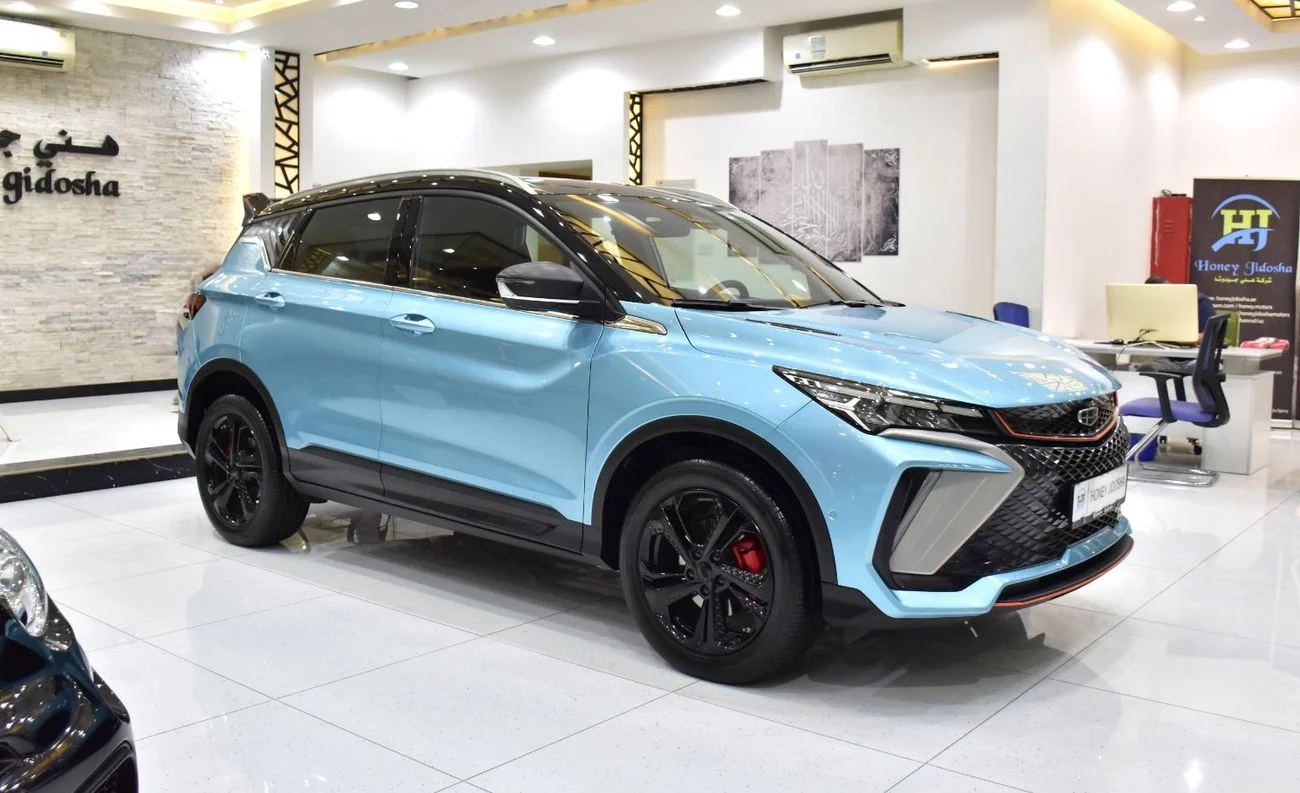 2025 Geely Coolray GF PLUS, modrá, 22 000 km, dovoz SAE — foto 1