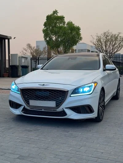 2018 Genesis G80 BASE, bílá, 110 000 km, dovoz SAE — foto 2 z 16