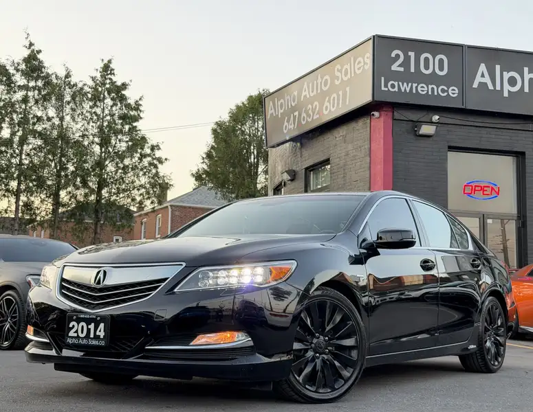2014 Acura RLX Elite Package, černá, 122 616 km, dovoz Kanada — foto 1