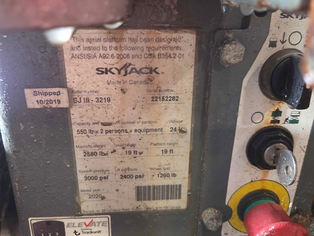 2019 Skyjack 2019.0, 291 mth, dovoz Kanada — foto 5 z 5