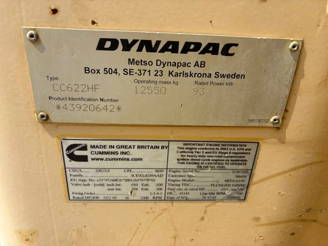 DYNAPAC, 1 mth, dovoz Kanada — foto 5 z 5