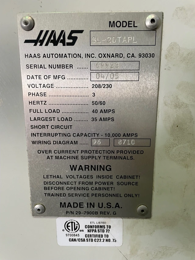 2005 HAAS, 729 mth, dovoz Kanada — foto 3 z 5