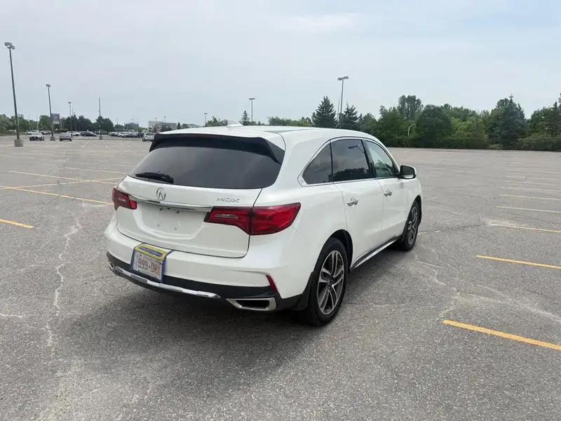 2017 Acura MDX Technology Package, bílá, 145 988 km, dovoz Kanada — foto 3 z 12