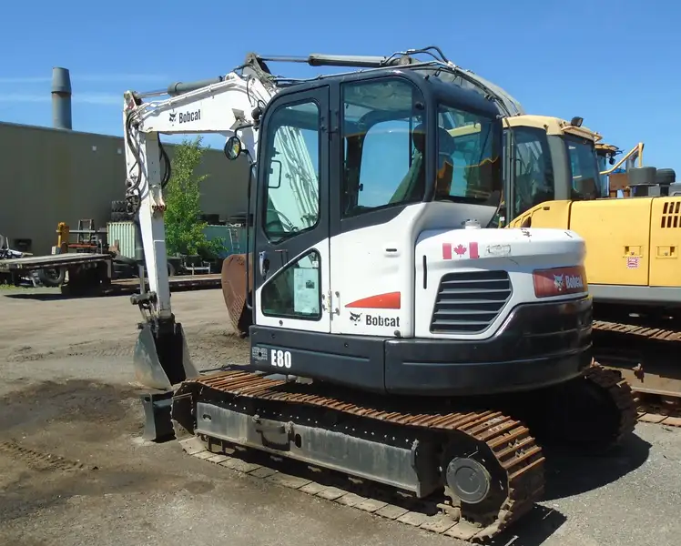 2012 Bobcat E80A-WHITE, bílá, dovoz Kanada — foto 4 z 11