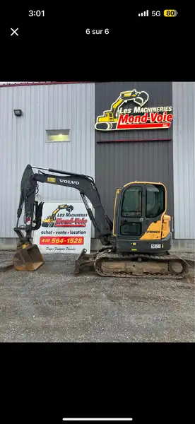 2016 Volvo ECR58D, dovoz Kanada — foto 2 z 7