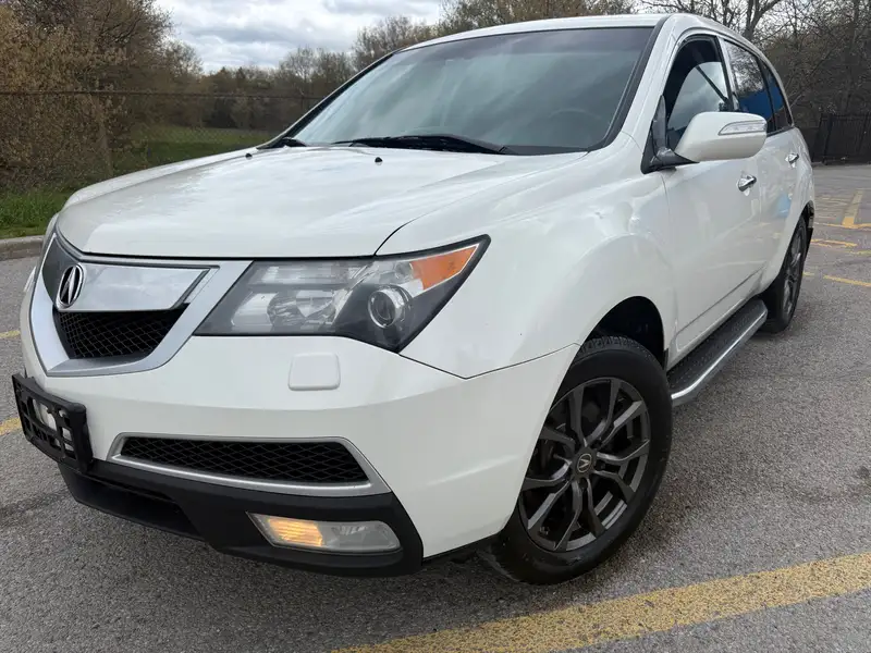 2013 Acura MDX Tech Pkg, bílá, 224 000 km, dovoz Kanada — foto 2 z 12