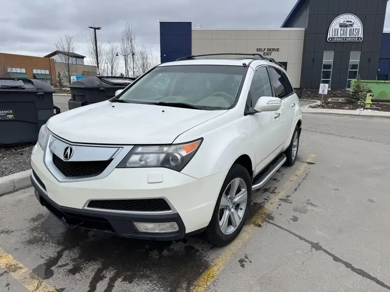 2011 Acura MDX Tech Pkg, bílá, 223 643 km, dovoz Kanada — foto 2 z 12